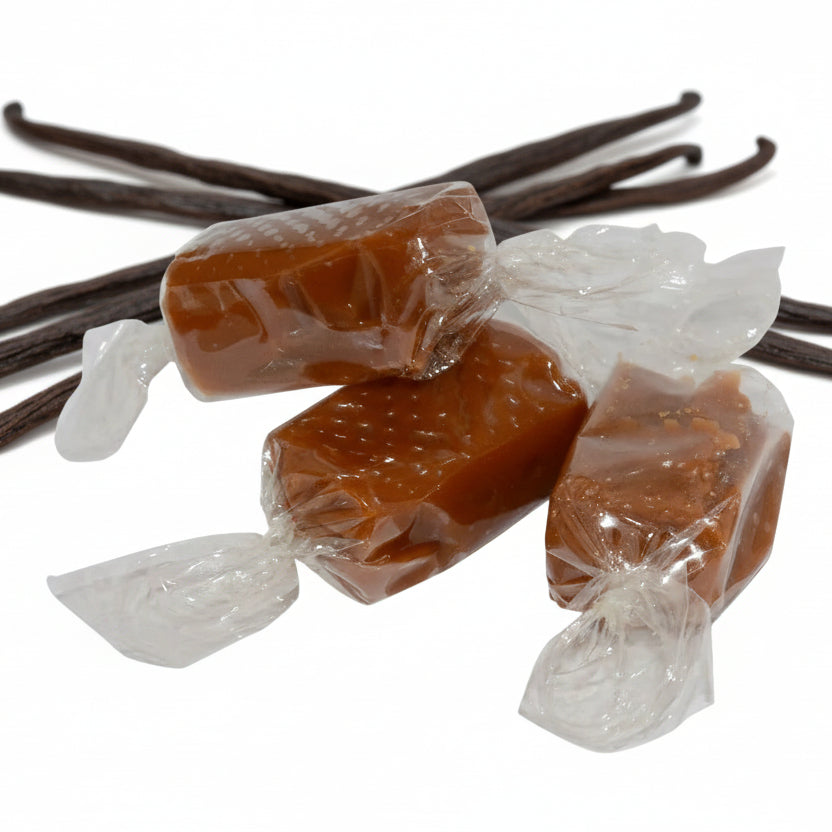 Caramels au lait au beurre salé aromatisé à la VANILLE