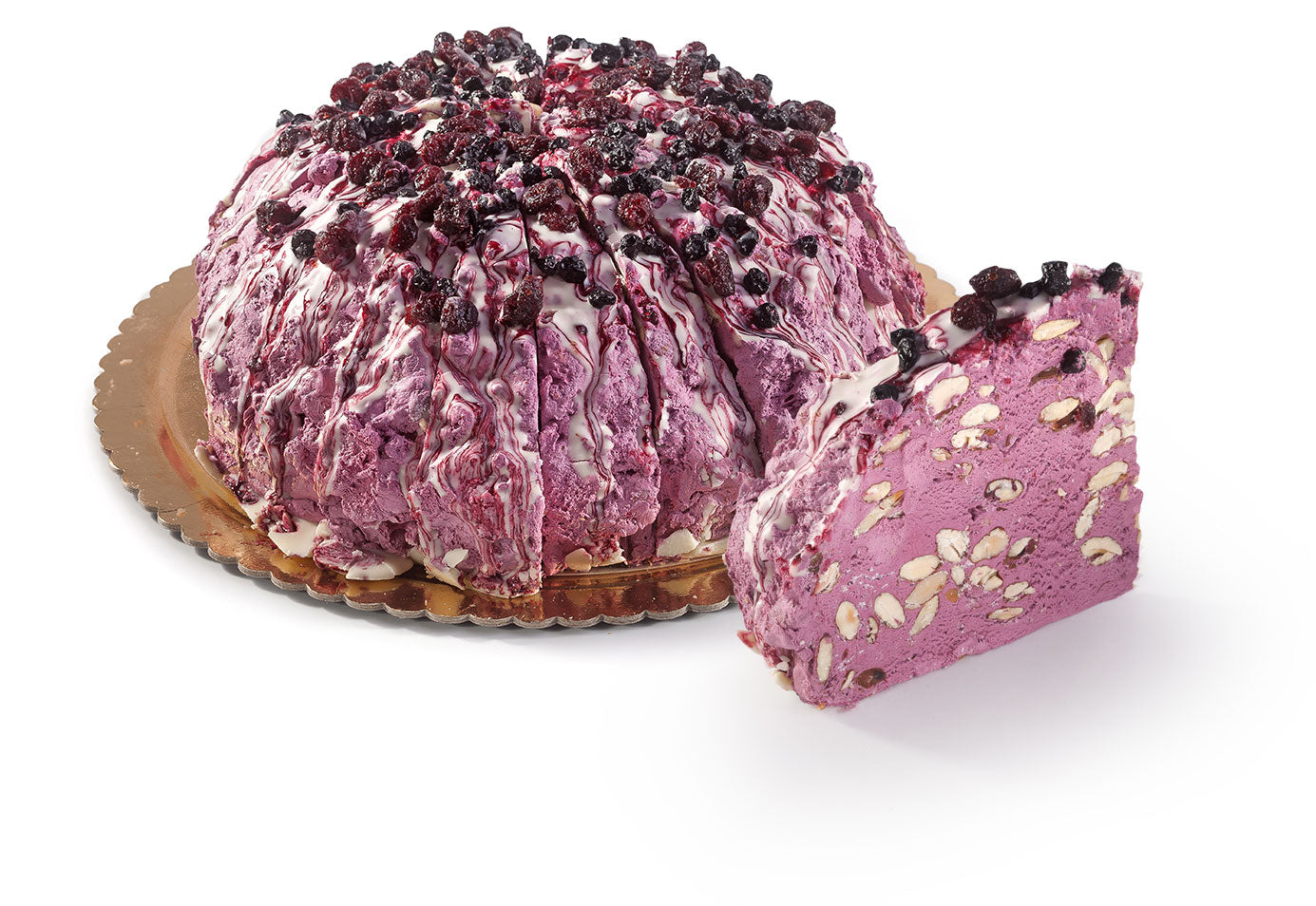 Part de nougat tendre aux fruits des bois 150g