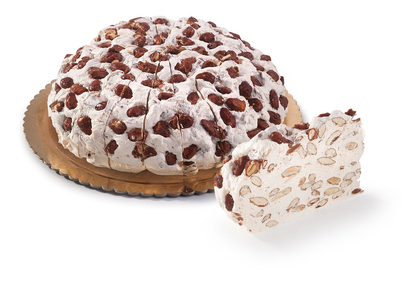 Part de nougat tendre aux pralines 150g