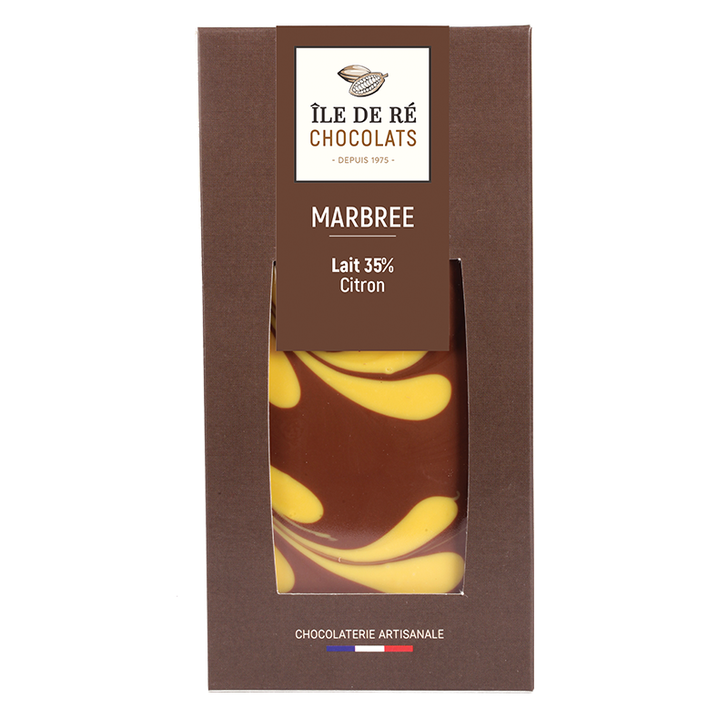 Tablette Lait 35% Marbrée Citron