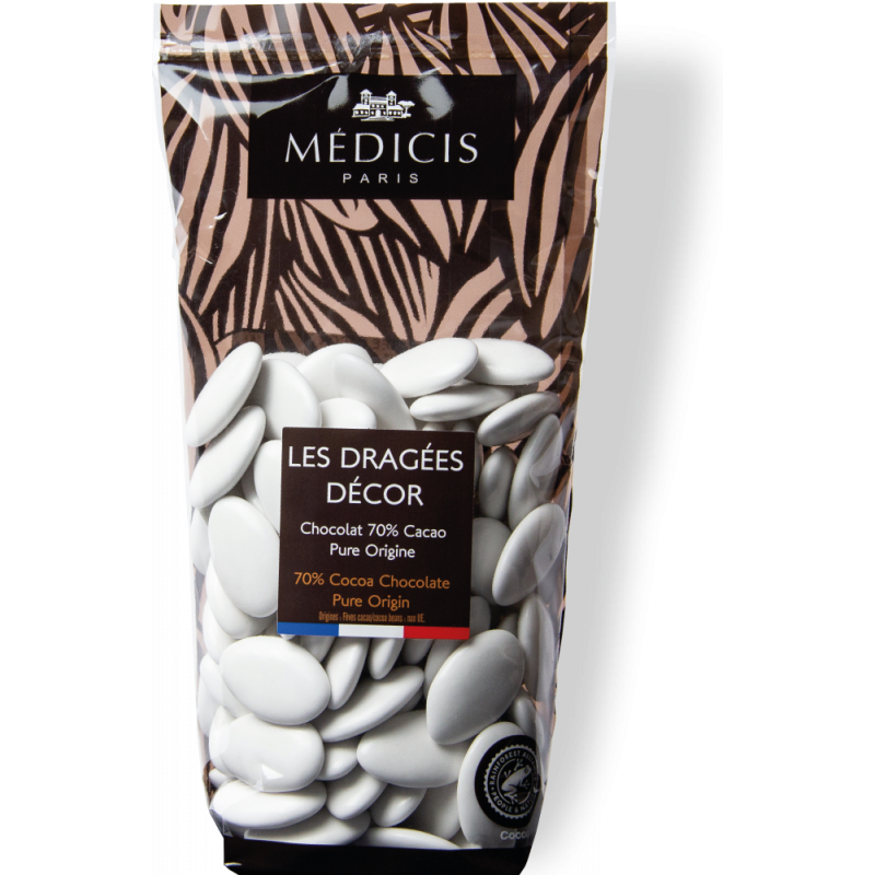 Dragée chocolat Décor Laque Blanc 250g