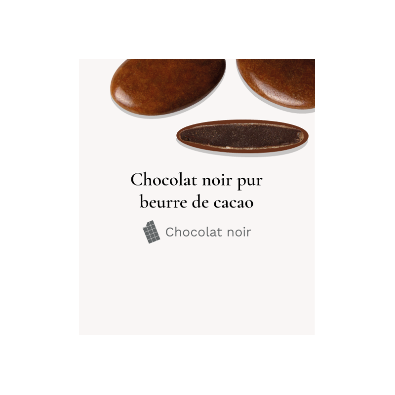 Dragée chocolat Décor Châtaigne
