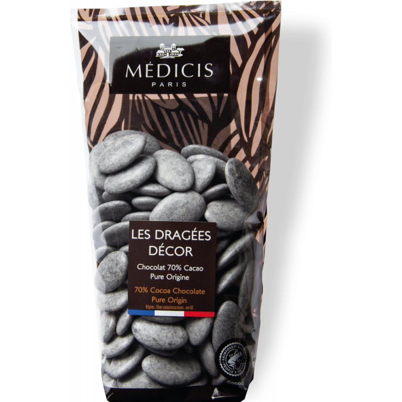 Dragée chocolat Décor Gris Granité 250g