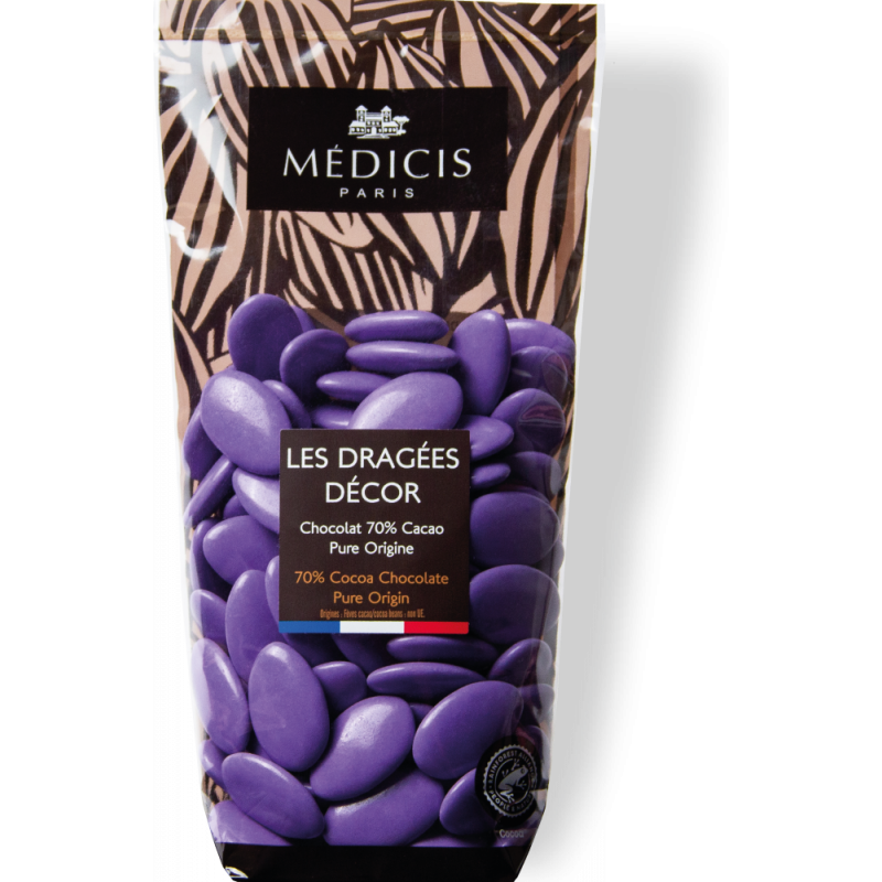 Dragée chocolat Décor Lavande 250g