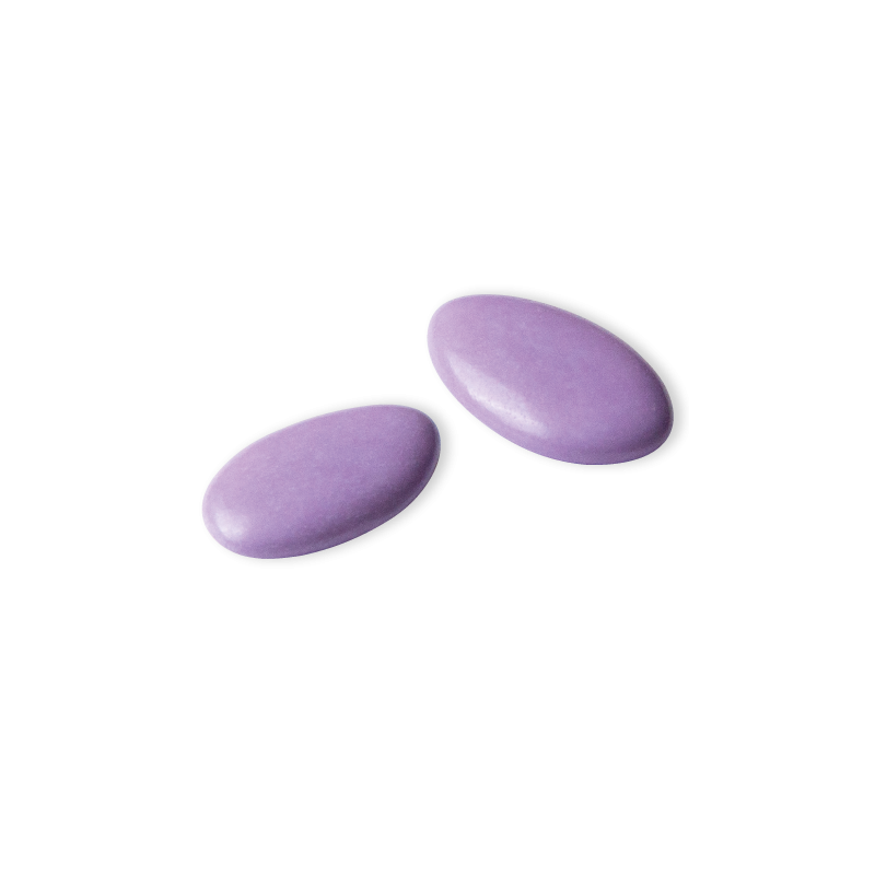 Dragée chocolat Décor Mauve 250g