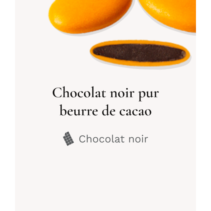 Dragée chocolat Décor Oranger 250g