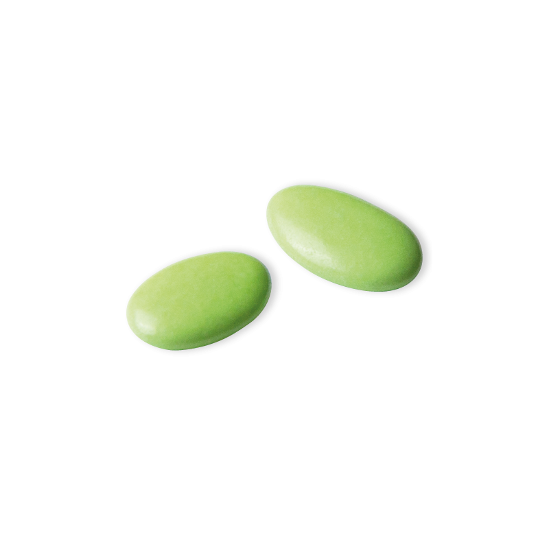 Dragée chocolat décor Vert Bambou 250g