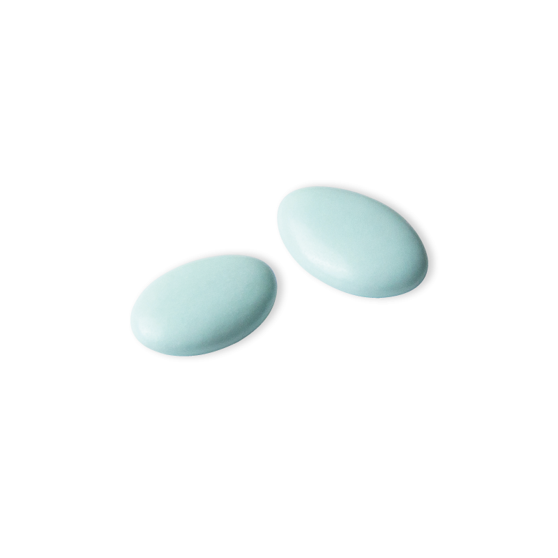 Dragée chocolat décor Vert d'Eau 250g