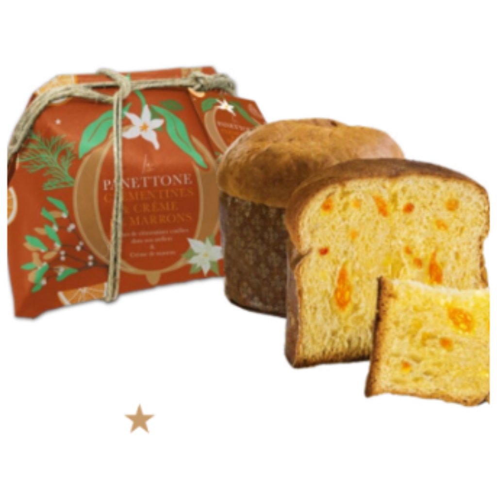 Panettone Clémentines et crème de Marrons