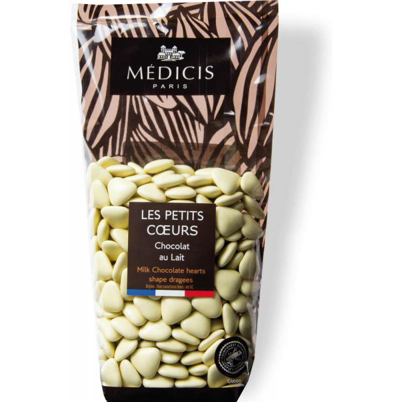 Dragée chocolat Lait Petit coeur Dune 250g