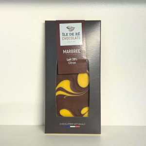 tablette de chocolat au lait Citron 35% - L'Atelier G