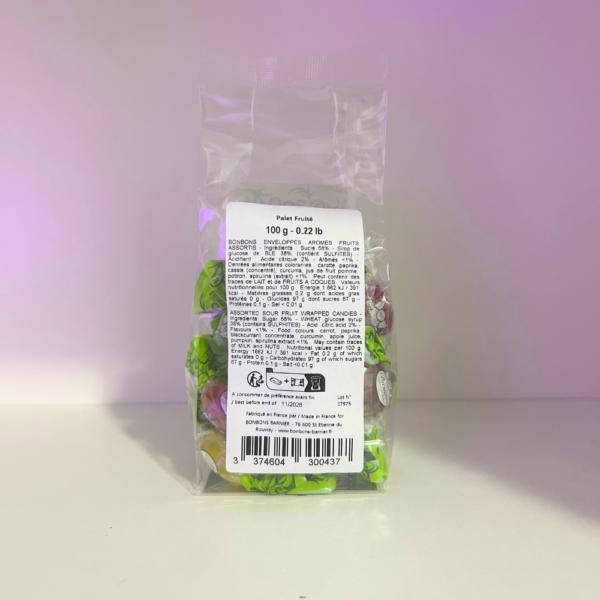 palets fruités en sachet - L'Atelier G