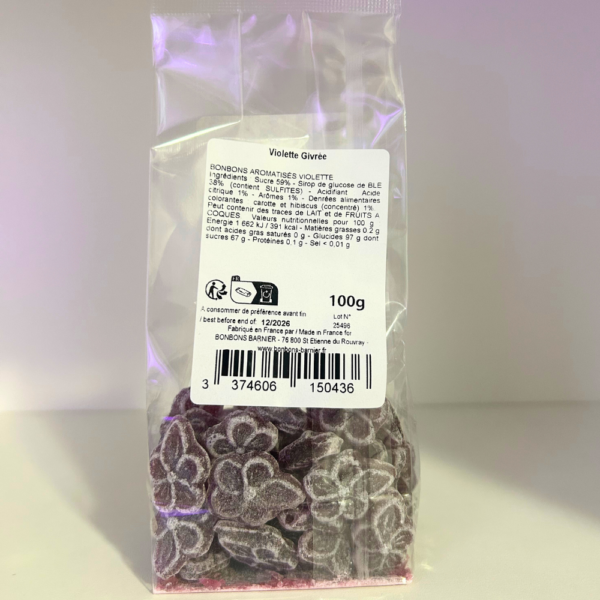 Violette givrée en sachet - L'Atelier G